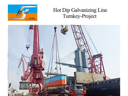 XG-08 Steel Zinc Kettle dengan pengujian ultrasonik untuk kecepatan tinggi Pulse Fire Hot Dip Galvanizing Equipment